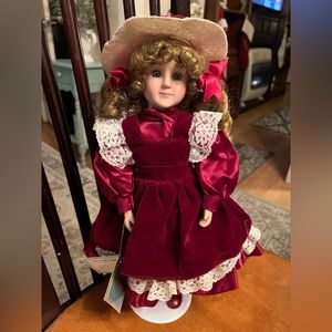 Authentic 1994 porcelain doll. Kimberly collection.